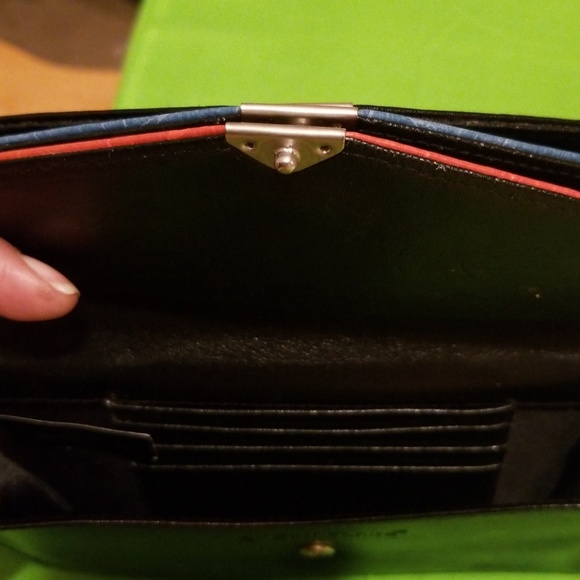 <SAMSONITE> Leather Clutch Wallet, 3 Pockets - Picture 6 of 8